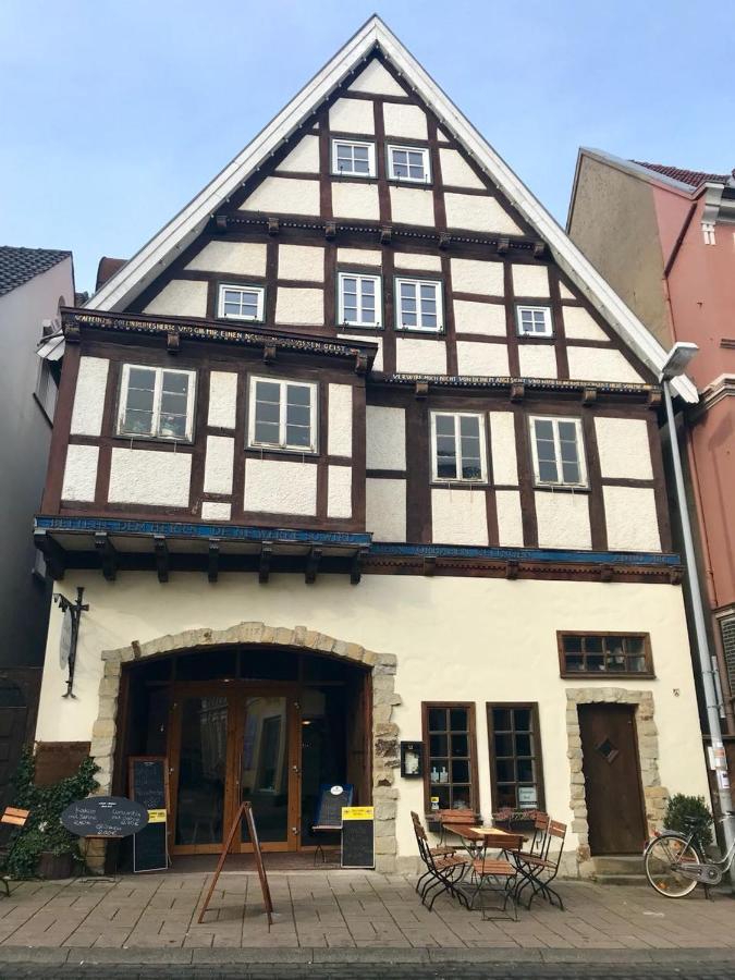 Hotel-Pension Markt-Scheune Anno 1652 Vlotho Exterior photo